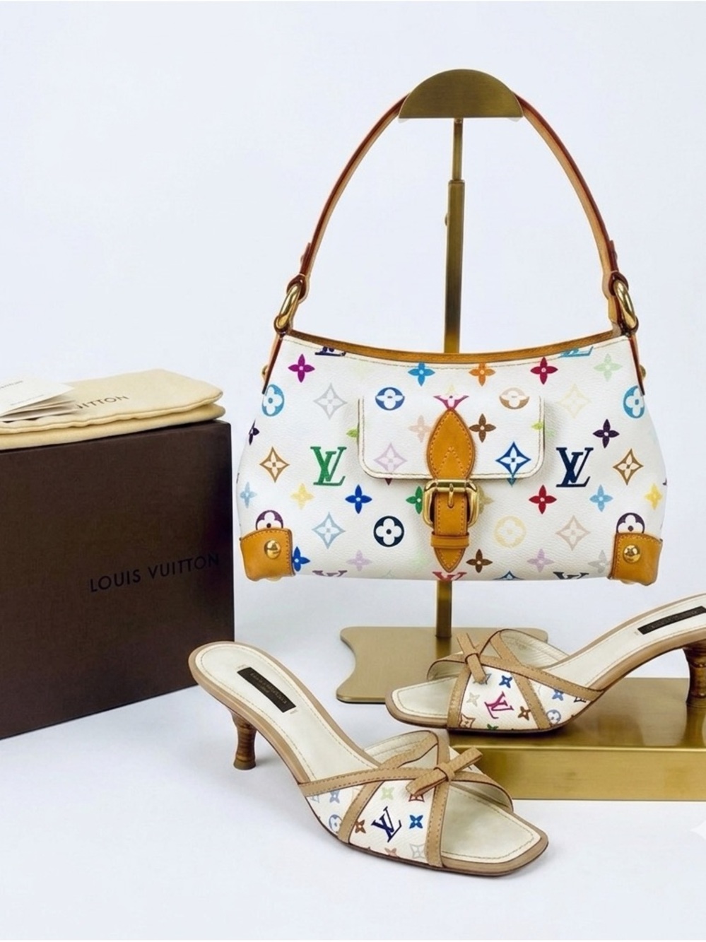 Vinatge Louis Vuitton x Takashi Murakami White monogram Multicolor Collector Set